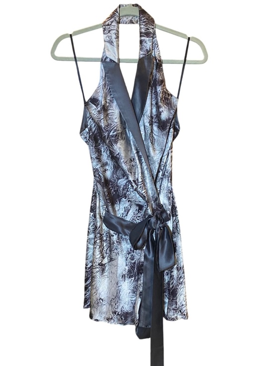 Patrizia Pepe Dresses & Skirts - VTG Patrizia Pepe 100% Silk Tuxedo Halter Wrap Dress • Y2K Archival Silk Satin 4